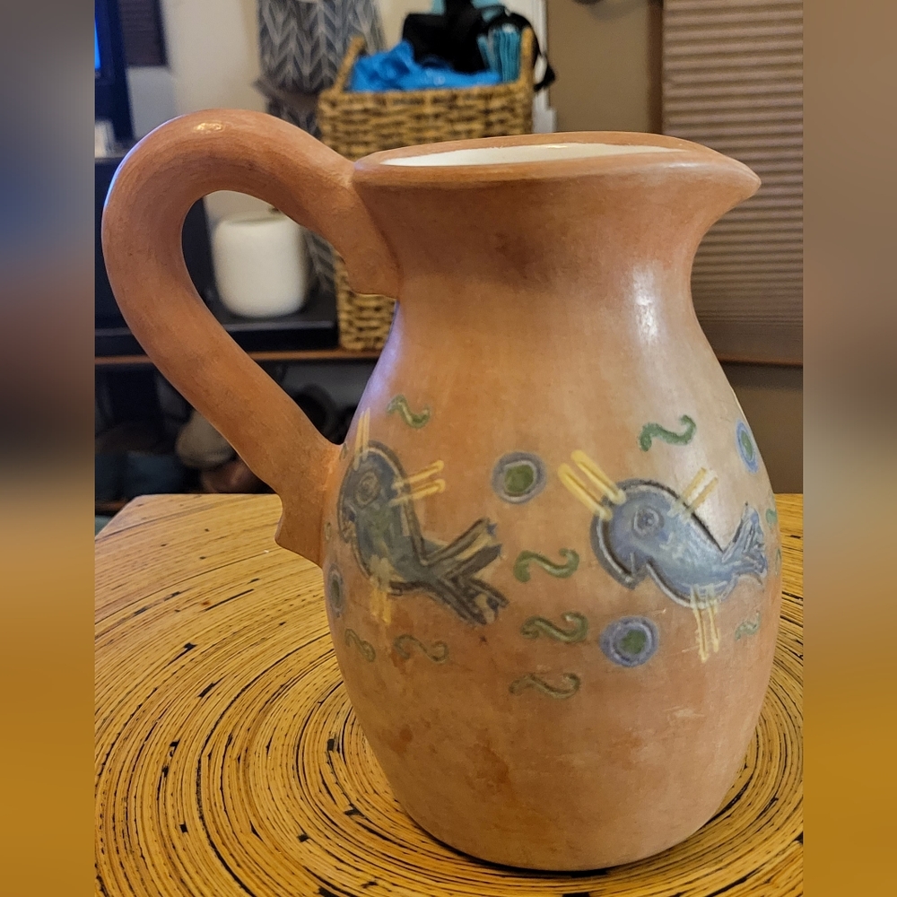 Seminario Made In Peru Pitcher With Birds